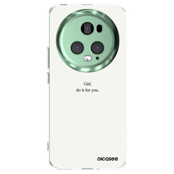 Picasee silikonowe przeźroczyste etui na Honor Magic5 Pro - Girl, do it for you
