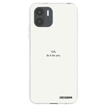 Picasee silikonowe przeźroczyste etui na Xiaomi Redmi A2 - Girl, do it for you