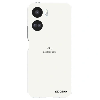 Picasee silikonowe przeźroczyste etui na Honor 90 Lite 5G - Girl, do it for you