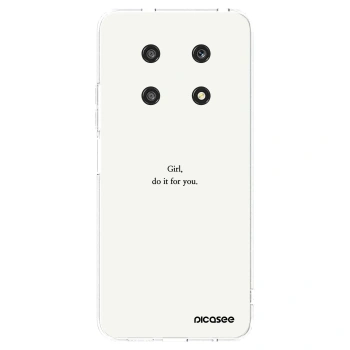 Picasee silikonowe przeźroczyste etui na Honor Magic4 Lite 5G - Girl, do it for you