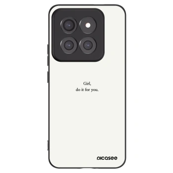 Picasee silikonowe czarne etui na Xiaomi 14 Pro - Girl, do it for you