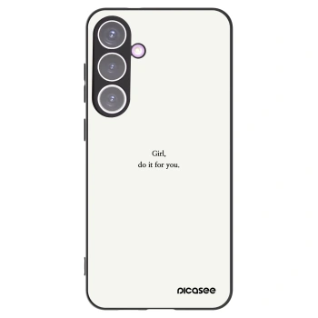 Picasee silikonowe czarne etui na Samsung Galaxy S24+ S926B 5G - Girl, do it for you