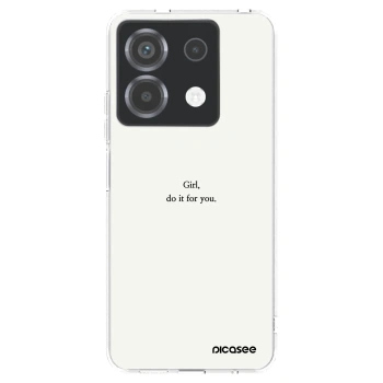 Picasee silikonowe przeźroczyste etui na Xiaomi Poco X6 - Girl, do it for you