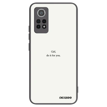 Picasee silikonowe czarne etui na Xiaomi Redmi Note 12 Pro 4G - Girl, do it for you