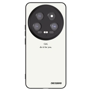 Picasee silikonowe czarne etui na Xiaomi 14 Ultra - Girl, do it for you