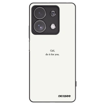 Picasee silikonowe czarne etui na Xiaomi Redmi Note 13 Pro 4G - Girl, do it for you
