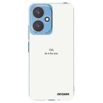 Picasee silikonowe przeźroczyste etui na Xiaomi Redmi 13C 5G - Girl, do it for you