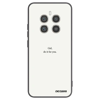 Picasee silikonowe czarne etui na Realme 12 Pro 5G - Girl, do it for you