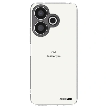 Picasee silikonowe przeźroczyste etui na Xiaomi Redmi 13 4G - Girl, do it for you