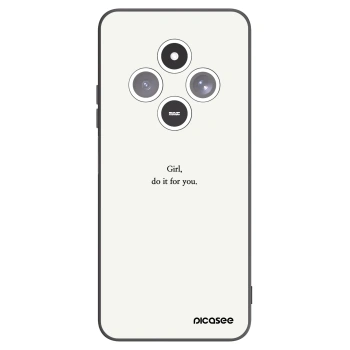 Picasee silikonowe czarne etui na Xiaomi Redmi 14C - Girl, do it for you