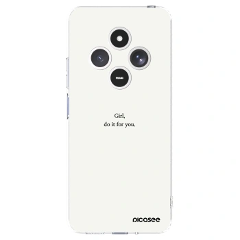 Picasee silikonowe przeźroczyste etui na Xiaomi Redmi 14C - Girl, do it for you