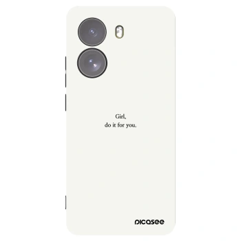 Picasee silikonowe czarne etui na Xiaomi Poco X7 - Girl, do it for you