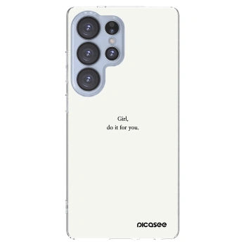 Picasee silikonowe przeźroczyste etui na Samsung Galaxy S25 Ultra 5G - Girl, do it for you