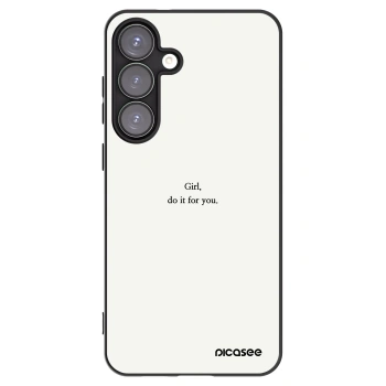 Picasee silikonowe czarne etui na Samsung Galaxy S25+ 5G - Girl, do it for you