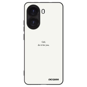 Picasee silikonowe czarne etui na Xiaomi Poco X7 Pro 5G - Girl, do it for you