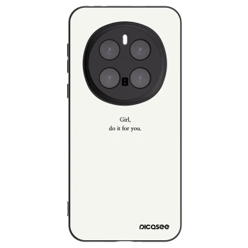 Picasee silikonowe czarne etui na Honor Magic7 Pro 5G - Girl, do it for you