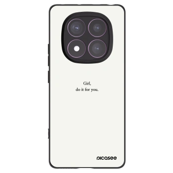 Picasee silikonowe czarne etui na Xiaomi Redmi Note 14 Pro 4G - Girl, do it for you