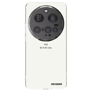 Picasee silikonowe przeźroczyste etui na Xiaomi 15 Ultra - Girl, do it for you