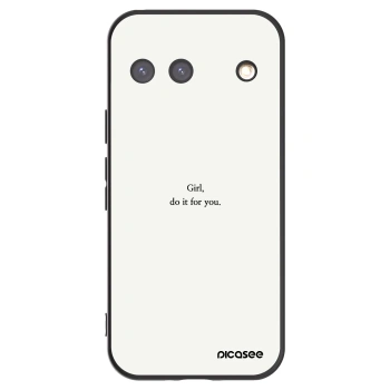 Picasee silikonowe czarne etui na Google Pixel 9 - Girl, do it for you