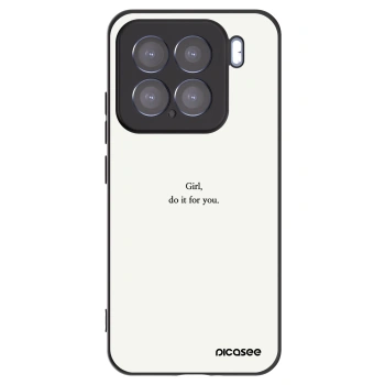Picasee silikonowe czarne etui na Xiaomi 15 - Girl, do it for you