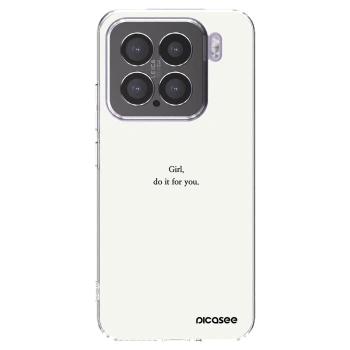 Picasee silikonowe przeźroczyste etui na Xiaomi 15 - Girl, do it for you