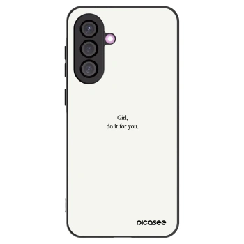 Picasee silikonowe czarne etui na Samsung Galaxy A56 5G A566B - Girl, do it for you