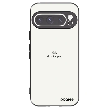 Picasee silikonowe czarne etui na Google Pixel 9 Pro - Girl, do it for you