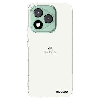 Picasee silikonowe przeźroczyste etui na Honor 400 Lite 5G - Girl, do it for you