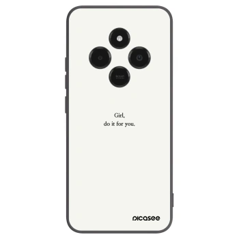 Picasee silikonowe czarne etui na Xiaomi Poco C75 - Girl, do it for you
