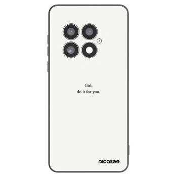Picasee silikonowe czarne etui na OnePlus 13 5G - Girl, do it for you