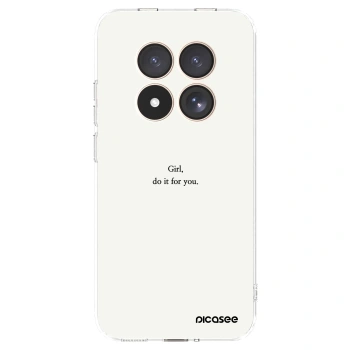 Picasee silikonowe przeźroczyste etui na Xiaomi Redmi Note 15 Pro 4G - Girl, do it for you