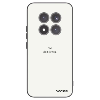 Picasee silikonowe czarne etui na Xiaomi Redmi Note 15 Pro+ - Girl, do it for you