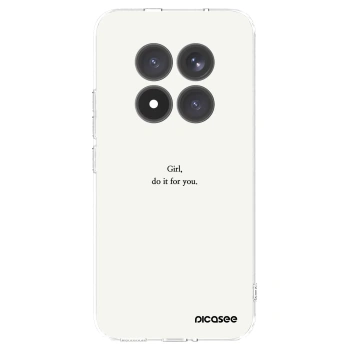Picasee silikonowe przeźroczyste etui na Xiaomi Redmi Note 15 Pro+ - Girl, do it for you