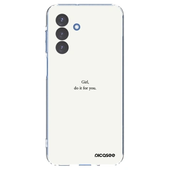 Picasee silikonowe przeźroczyste etui na Samsung Galaxy A17 5G - Girl, do it for you