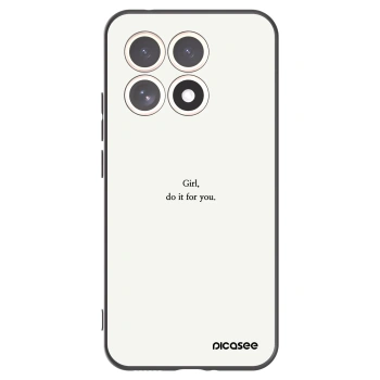 Picasee silikonowe czarne etui na Xiaomi 15T - Girl, do it for you