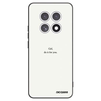 Picasee silikonowe czarne etui na Xiaomi Redmi Note 15 4G - Girl, do it for you