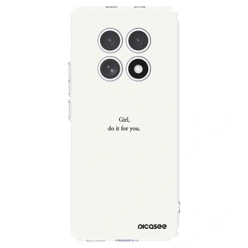 Picasee silikonowe przeźroczyste etui na Xiaomi Redmi Note 15 4G - Girl, do it for you