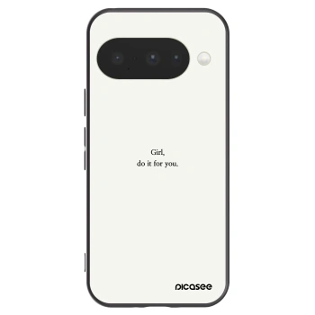 Picasee silikonowe czarne etui na Google Pixel 10 - Girl, do it for you
