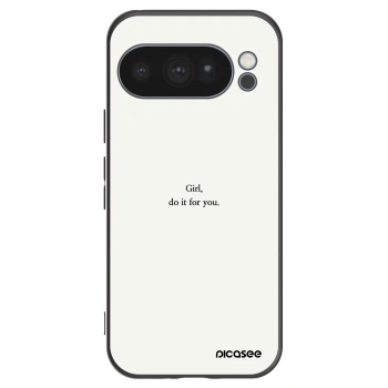 Picasee silikonowe czarne etui na Google Pixel 10 Pro - Girl, do it for you