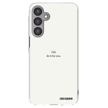 Picasee silikonowe przeźroczyste etui na Samsung Galaxy A16 4G - Girl, do it for you