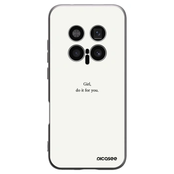 Picasee silikonowe czarne etui na Honor Magic8 Pro 5G - Girl, do it for you