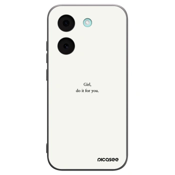 Picasee silikonowe czarne etui na Xiaomi Poco X8 Pro - Girl, do it for you
