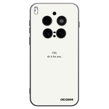Picasee silikonowe czarne etui na Vivo X300 Pro - Girl, do it for you