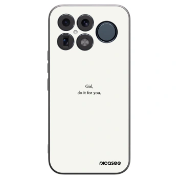 Picasee silikonowe czarne etui na Xiaomi Poco F8 Ultra - Girl, do it for you