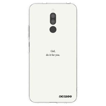 Picasee silikonowe przeźroczyste etui na Xiaomi Redmi 8 - Girl, do it for you