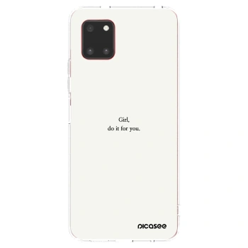 Picasee silikonowe przeźroczyste etui na Samsung Galaxy Note 10 Lite N770F - Girl, do it for you