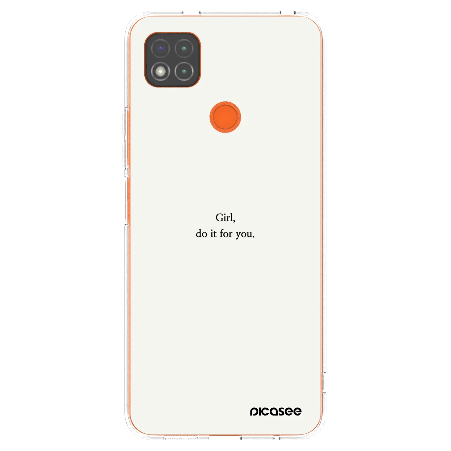 Picasee silikonowe przeźroczyste etui na Xiaomi Redmi 9C - Girl, do it for you