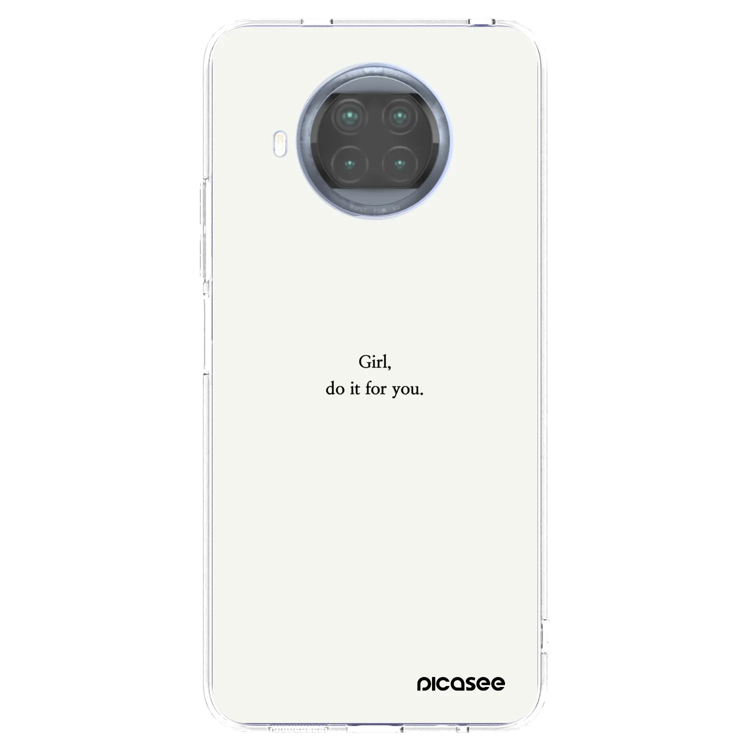 Picasee silikonowe przeźroczyste etui na Xiaomi Mi 10T Lite - Girl, do it for you