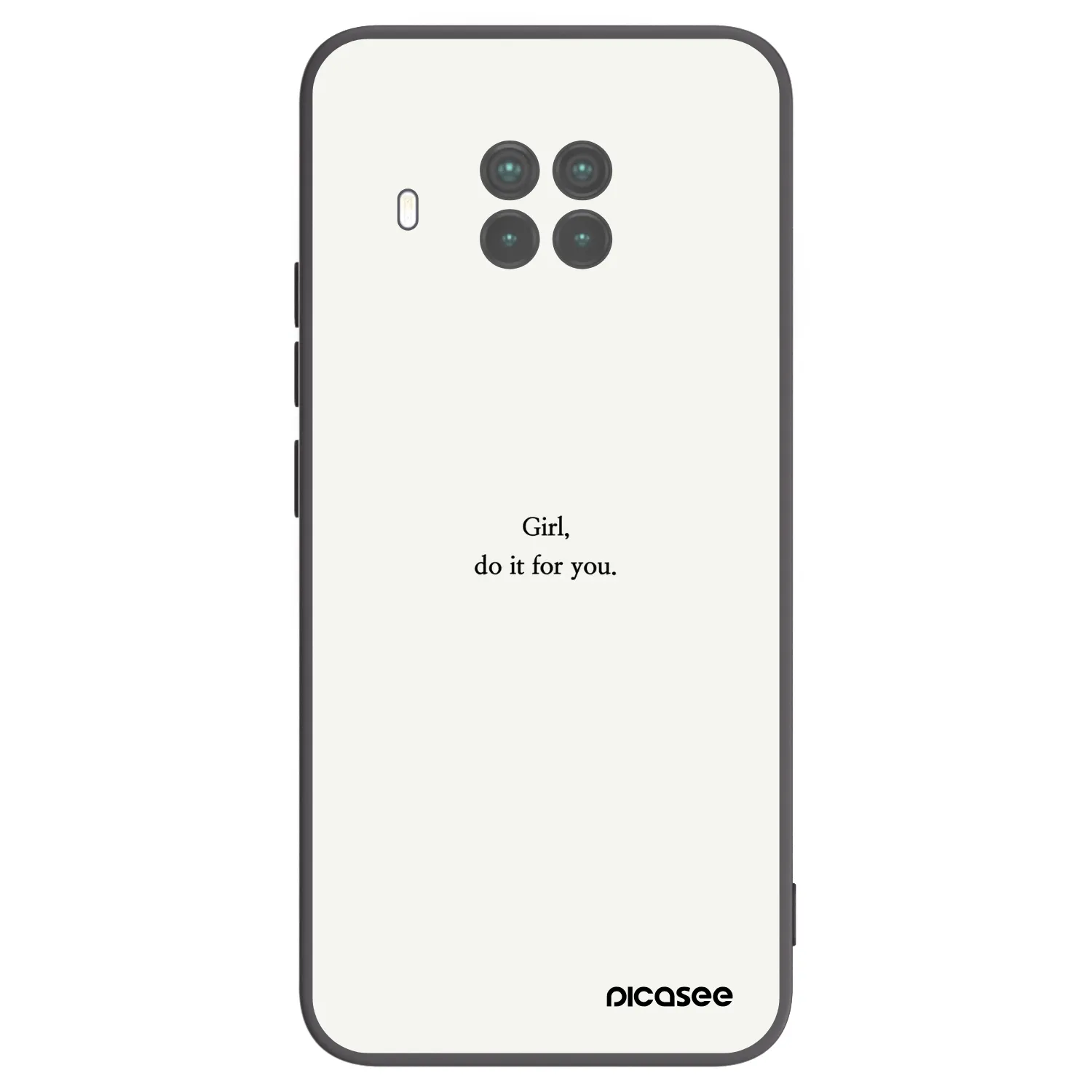 Picasee silikonowe czarne etui na Xiaomi Mi 10T Lite - Girl, do it for you
