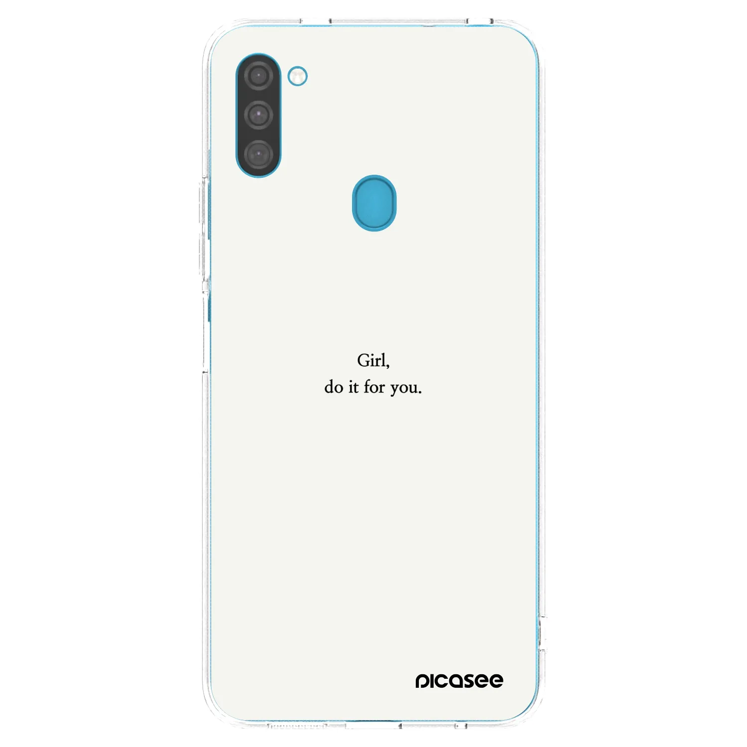 Picasee silikonowe przeźroczyste etui na Samsung Galaxy M11 - Girl, do it for you